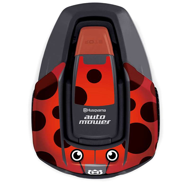 Stickers ladybird robot mower