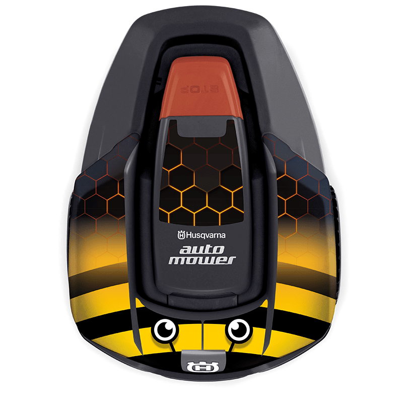 Stickers bee robot mower