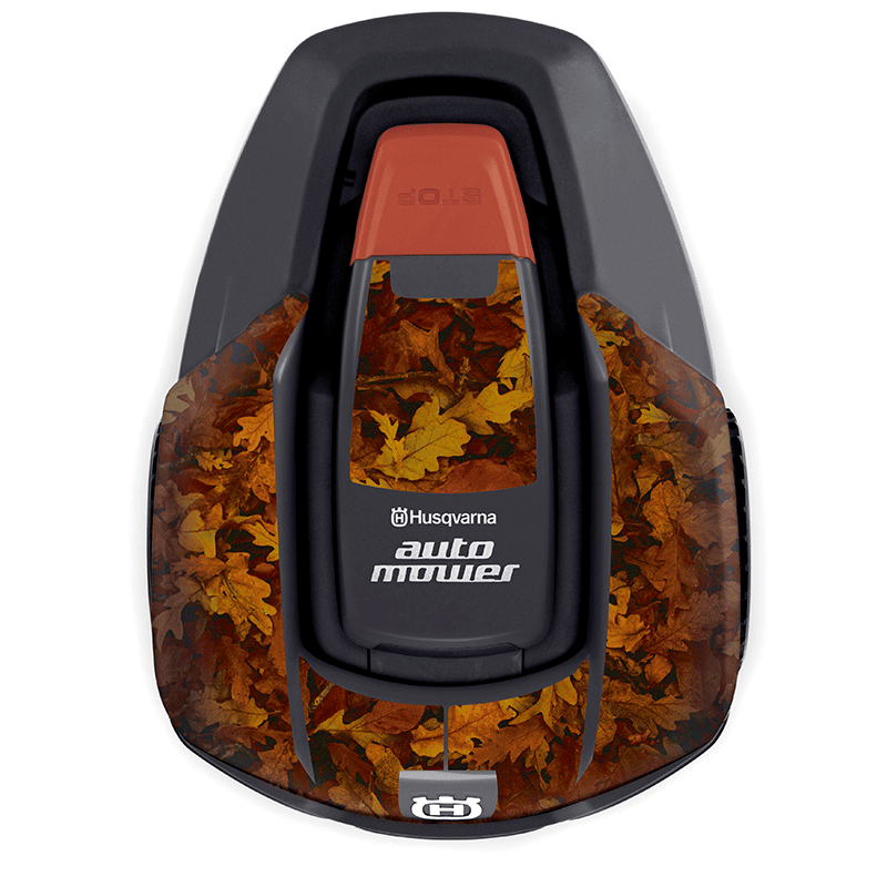 Stickers autumn robot mower