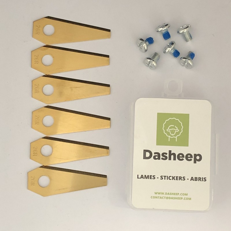 Lames de tondeuse robot pour Bosch indego - titanium set de 6 lames Lames de tondeuse robot pour Bosch indego - titanium set de 6 lames